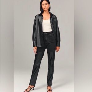 Abercrombie & Fitch Black '90s Straight Ultra High Rise Jeans